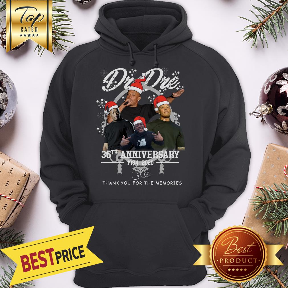 Official Santa Dr Dre 36th Anniversary 1984 2020 Signature Christmas Shirt - Image 5