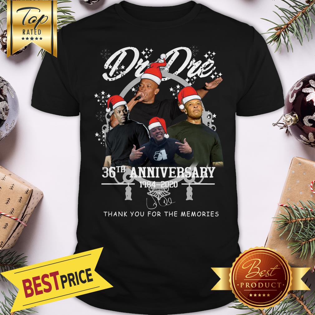 Official Santa Dr Dre 36th Anniversary 1984 2020 Signature Christmas Shirt