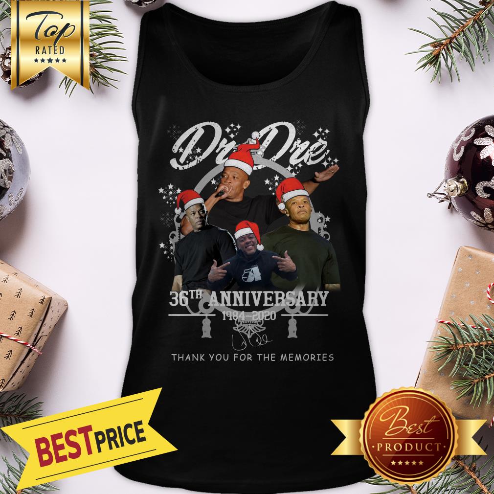 Official Santa Dr Dre 36th Anniversary 1984 2020 Signature Christmas Shirt - Image 3