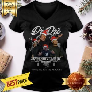 Alternative view of Official Santa Dr Dre 36th Anniversary 1984 2020 Signature Christmas Shirt