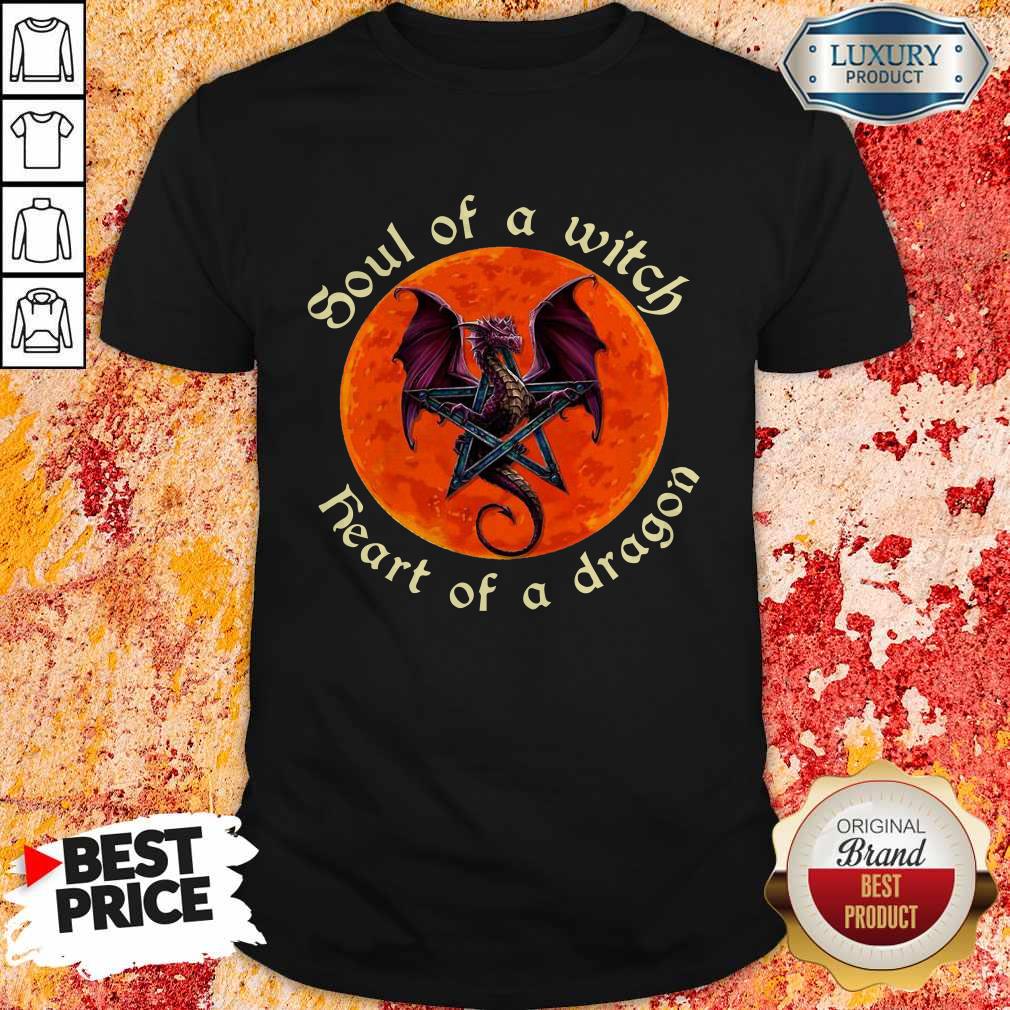 Top Soul Of A Witch Heart Of A Dragon Shirt