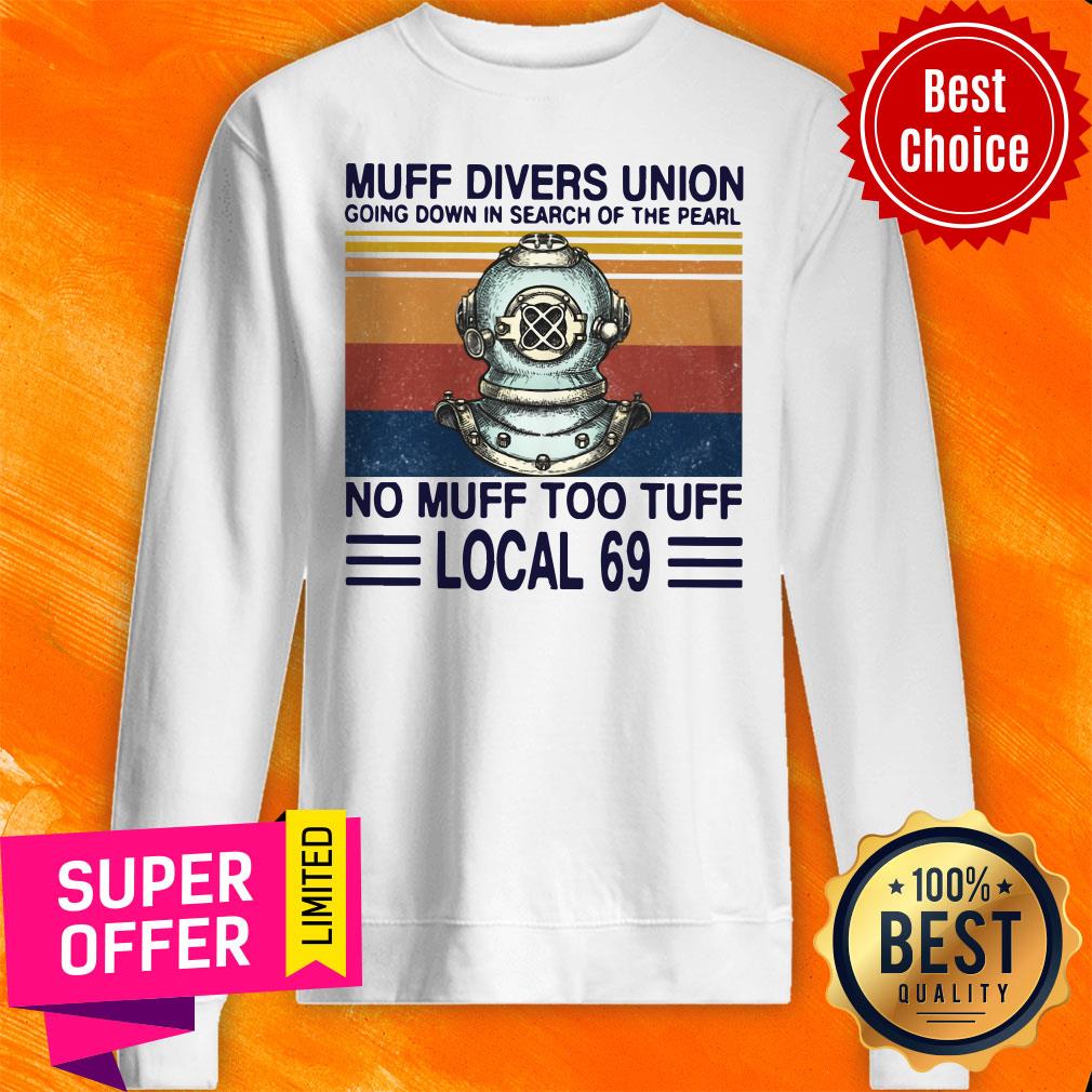 Official Muff Divers Union Going Down in Search Shirt - Image 2