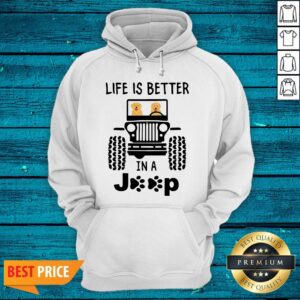 Alternative view of Top Life Is Better In A Jeep Shirt