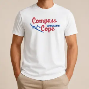Official Boeing Compass Cope Aviation Military Aircraft Shirt