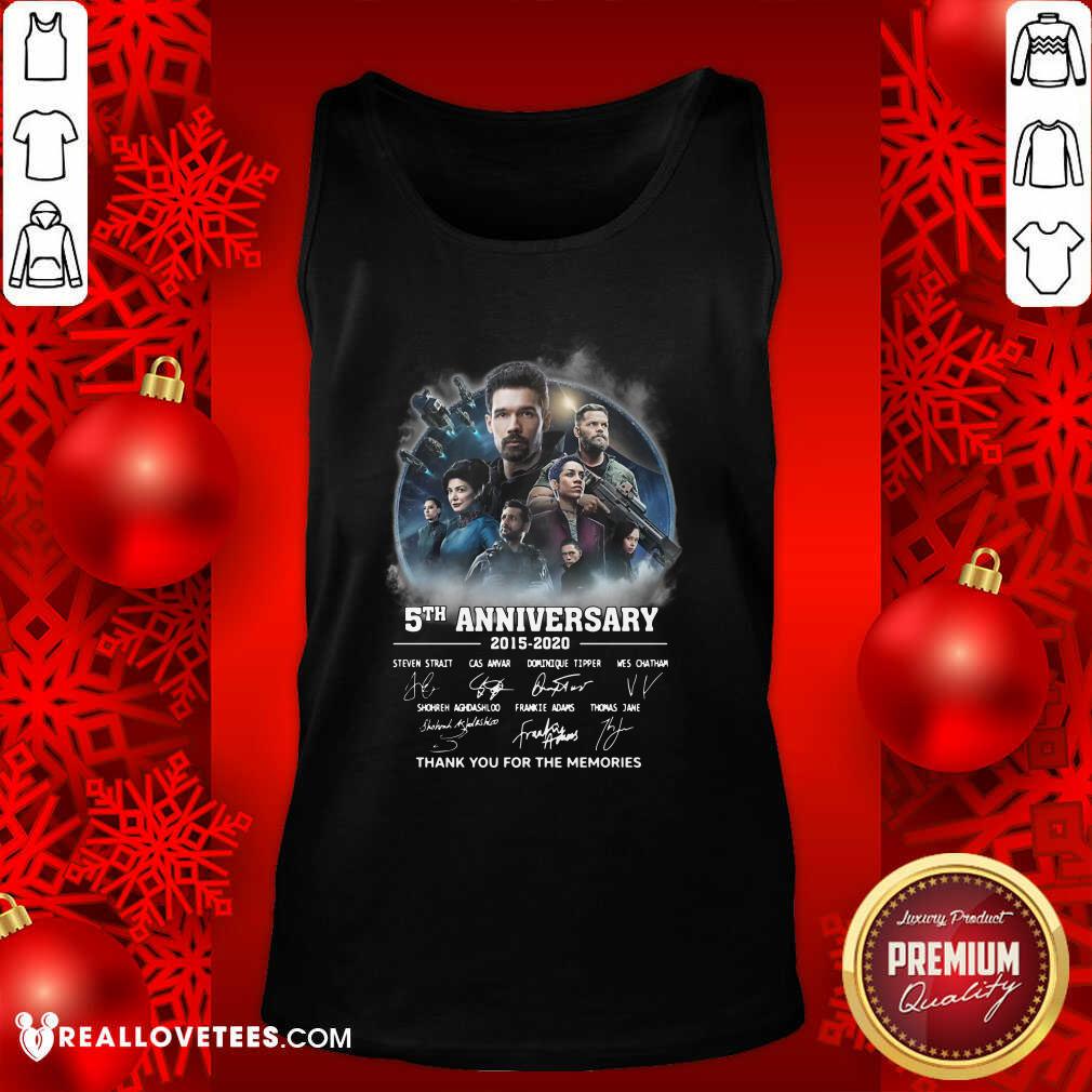 Premium The Expanse 5th Anniversary 2015 2020 Thank You For The Memories Signatures Shirt - Image 2
