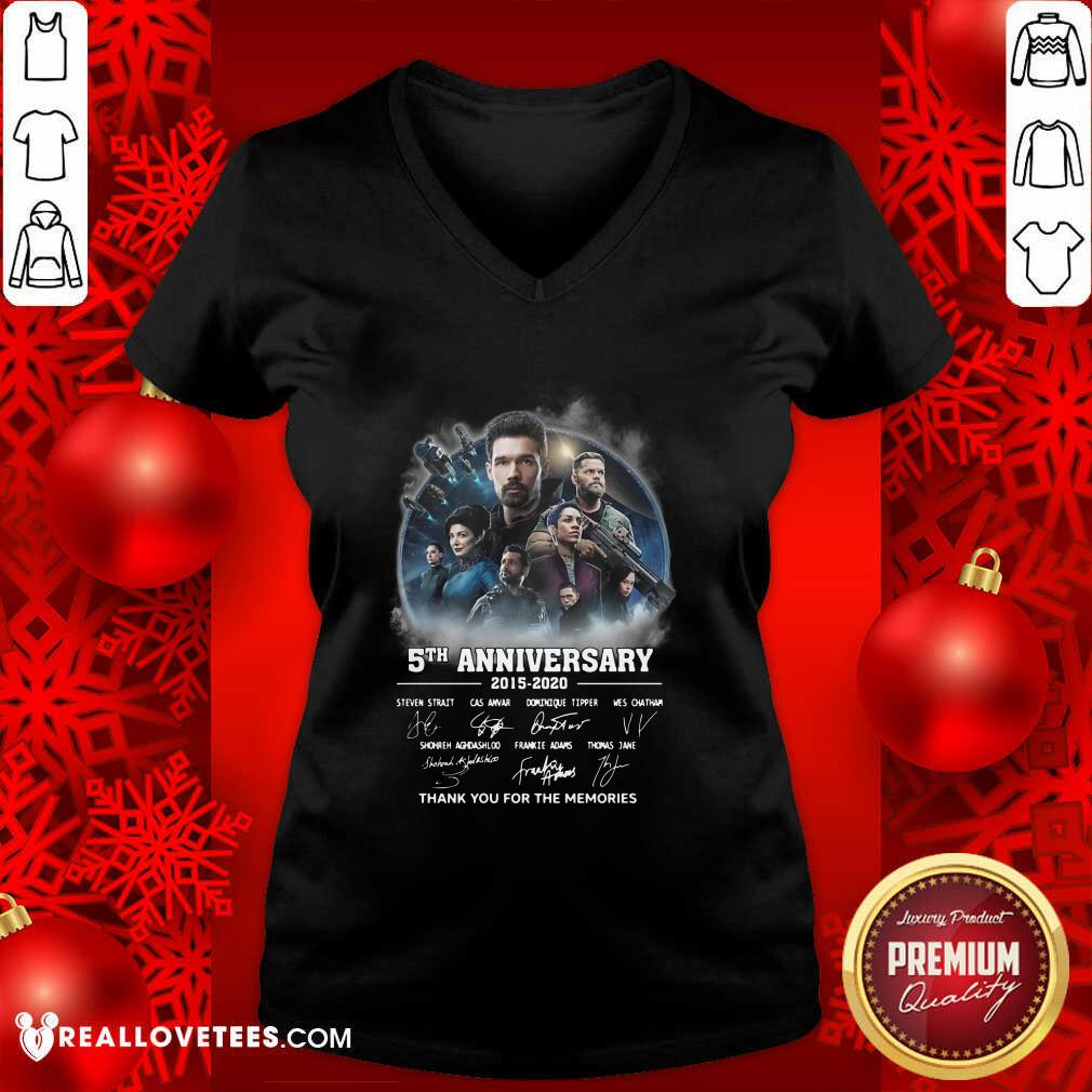 Premium The Expanse 5th Anniversary 2015 2020 Thank You For The Memories Signatures Shirt - Image 5