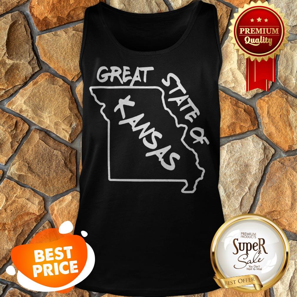 Nice Great State Of Kansas Map Shirt - Image 5
