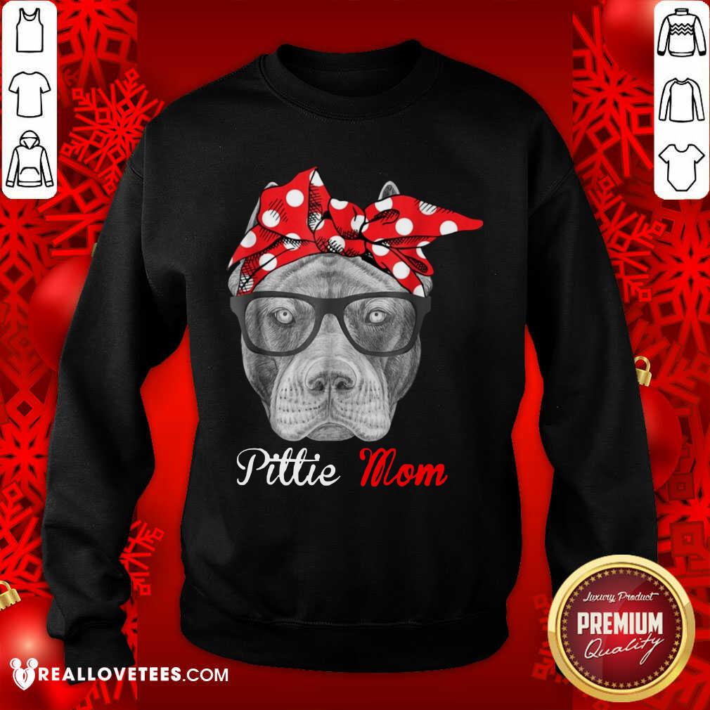 Pitbull Dog Lovers Pittie Mom Shirt - Image 5