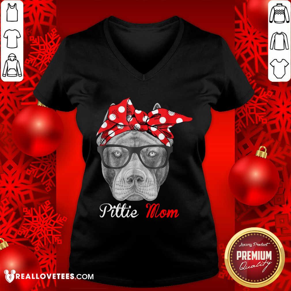Pitbull Dog Lovers Pittie Mom Shirt - Image 3