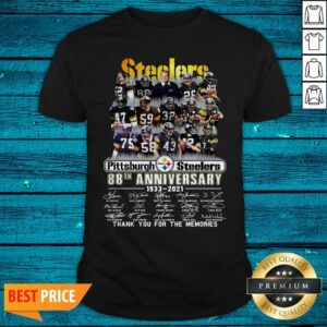 Pittsburgh Steelers 88th Anniversary 1933 2021 Thank You For The Memories Signatures Shirt
