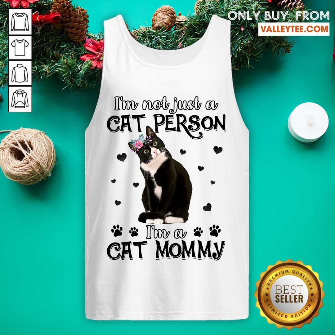 Tuxedo Cat Im Not Just A Cat Person Shirt - Image 4