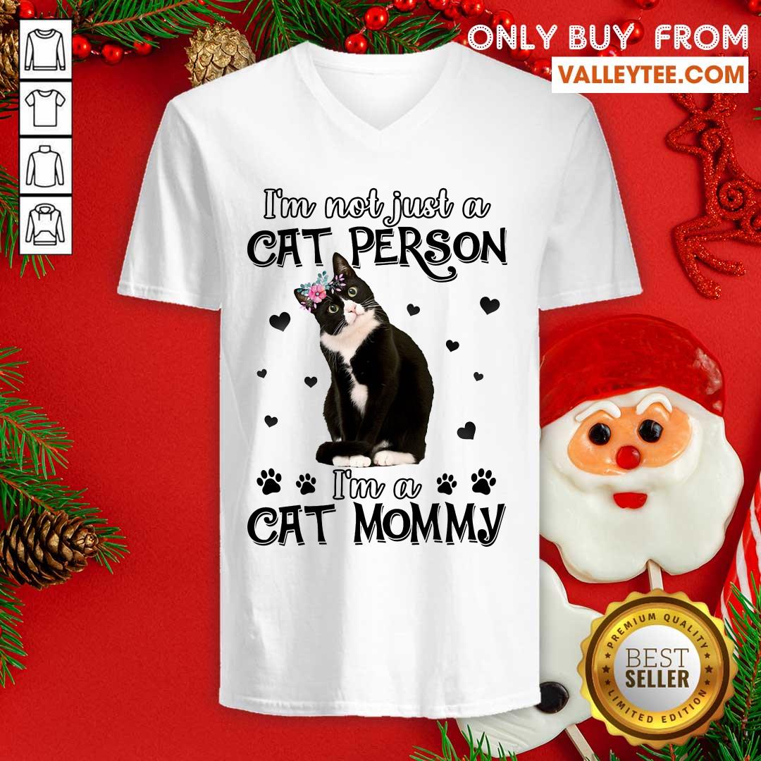 Tuxedo Cat Im Not Just A Cat Person Shirt - Image 3