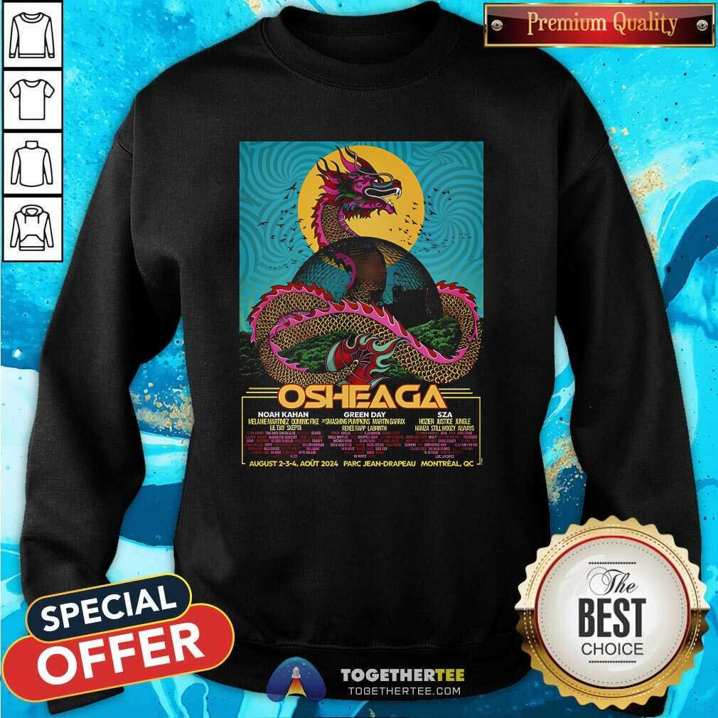 Happy Osheaga Aug 2-4 2024 Montreal QC Poster T-Shirt - Image 3