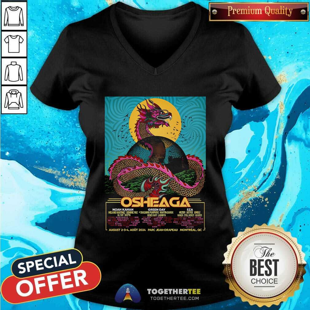 Happy Osheaga Aug 2-4 2024 Montreal QC Poster T-Shirt - Image 4