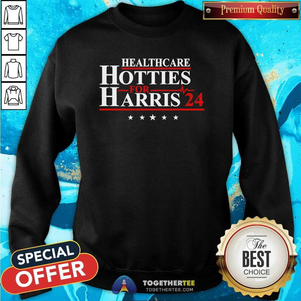 Funny Healthcare Hotties For Harris 24 T-Shirt - Image 5
