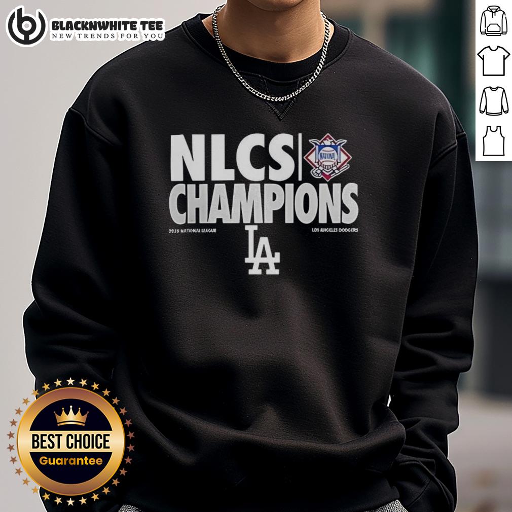 Top Los Angeles Dodgers NLCS Champions 2025 Baseball Lover T-Shirt - Image 5