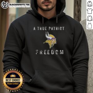 Alternative view of Top Minnesota Vikings Football A True Patriot Freedom T-Shirt