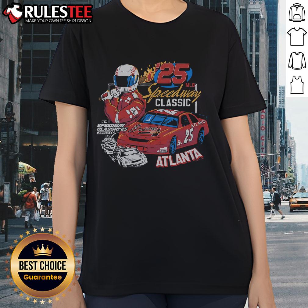 Awesome MLB Speedway Classic 2025 Atlanta Braves T-Shirt - Image 3