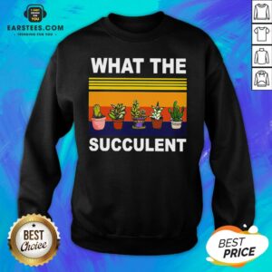 Alternative view of Awesome What The Succulent Vintage Retro Shirt