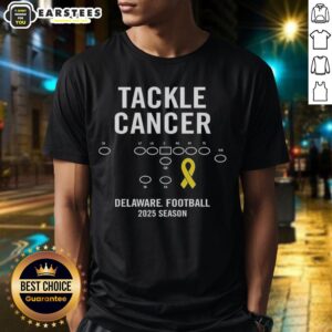Good Tackle Cancer Delaware Football 2025 Season T-Shirt