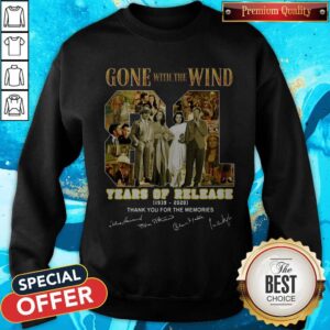Alternative view of Premium Gone With The Wind 81 Years Of Release 1939 2020 Thank You For The Memories Signatures Shirt
