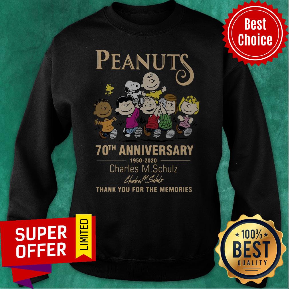 Top Peanuts 70th Anniversary 1950-2020 Charles M Schulz Snoopy Shirt - Image 2