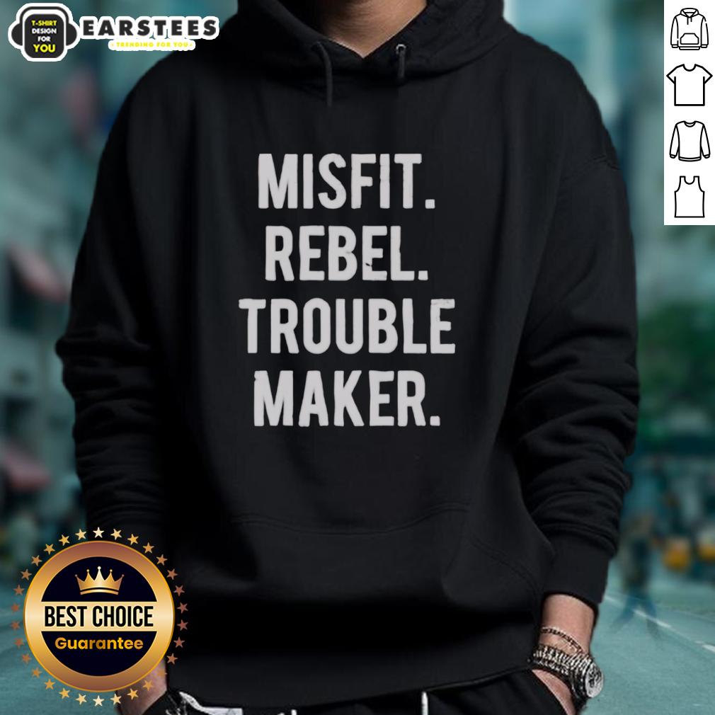 Nice Misfit Rebel Trouble Maker T-Shirt - Image 2