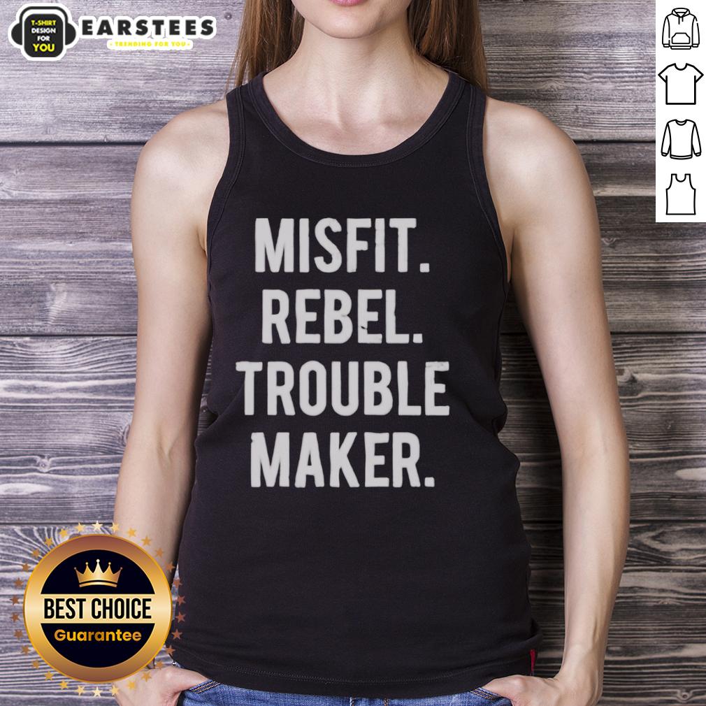 Nice Misfit Rebel Trouble Maker T-Shirt - Image 4