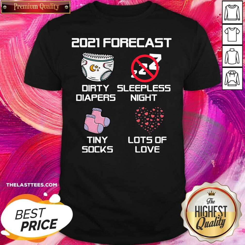 Hot 2021 Forecast Baby Expecting Pregnancy Announcement Shirt