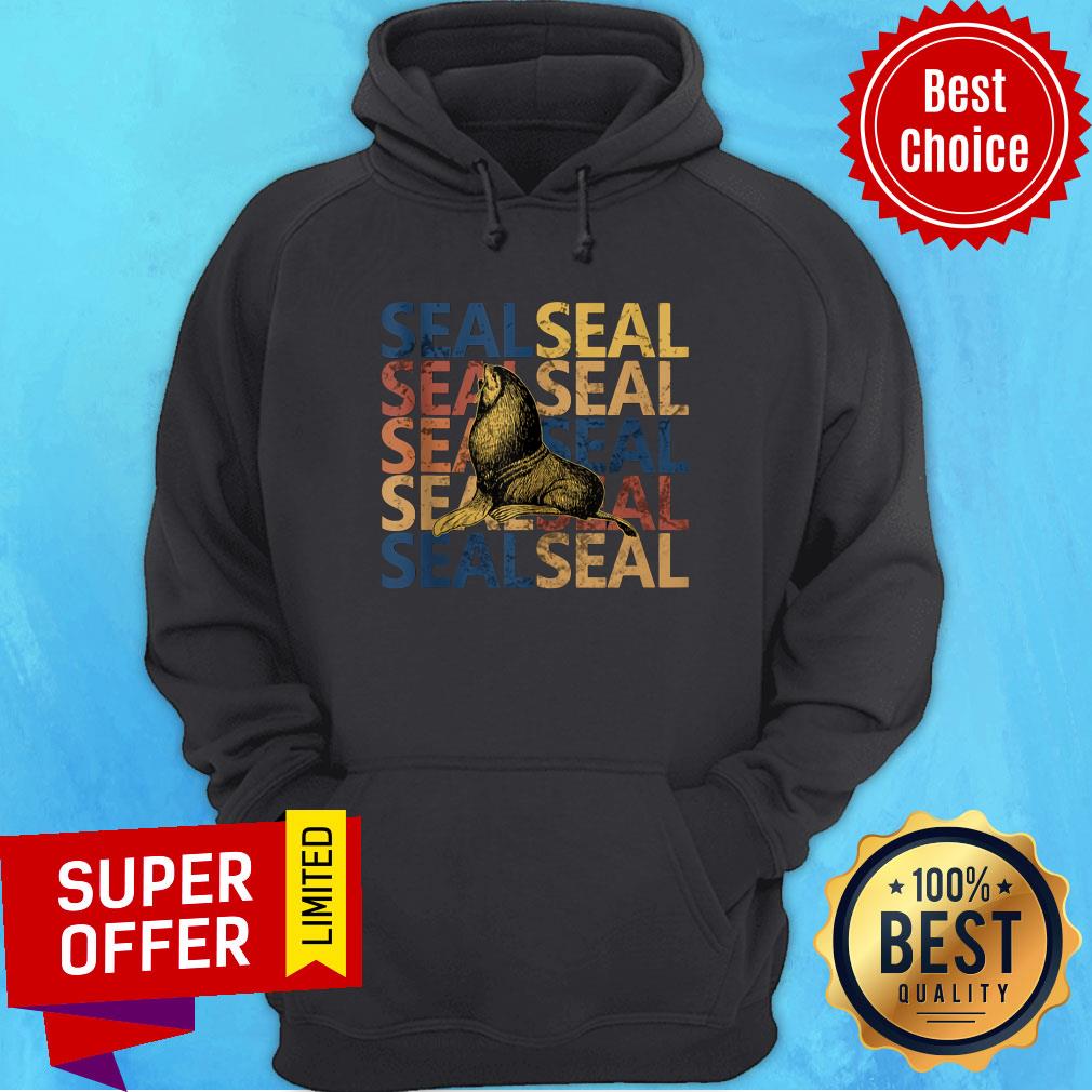 Water Seal Design Vintage And Retro Style Shirt - Image 5