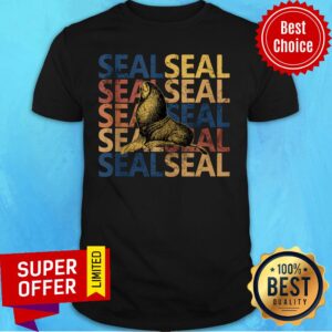 Water Seal Design Vintage And Retro Style Shirt