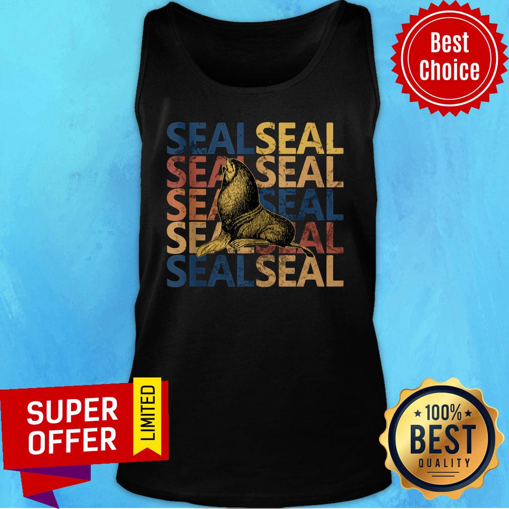 Water Seal Design Vintage And Retro Style Shirt - Image 3