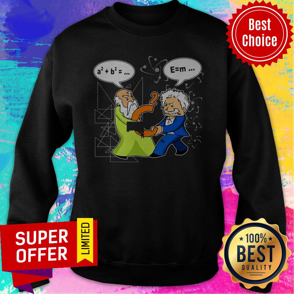 Official Archimedes Albert Einstein Funny Gift For Math Lover Shirt - Image 2