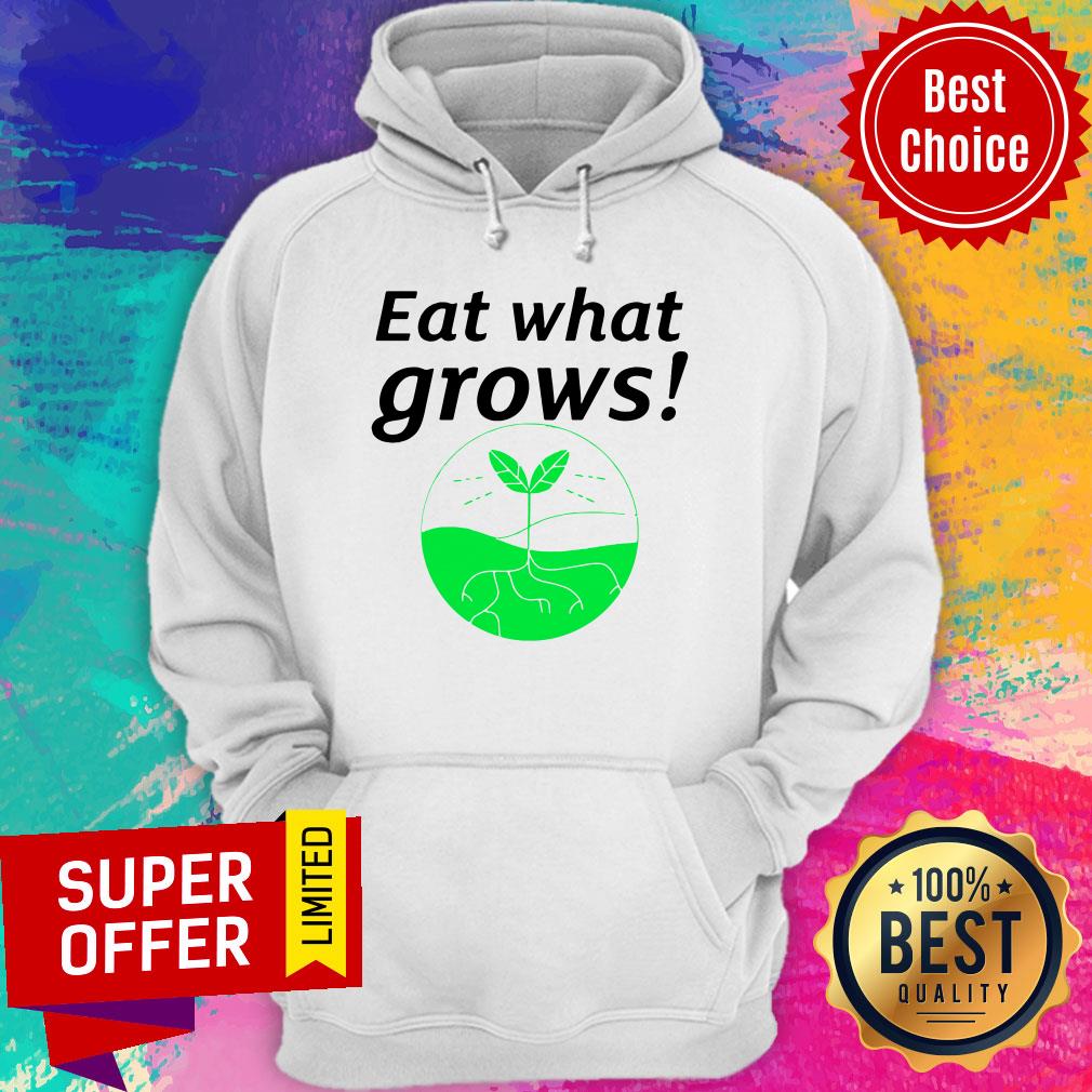 Official Vegan Gifts Eat What Grows Shirt - Image 3