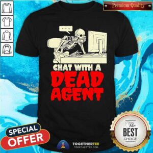 Original Skeleton Halloween Call Center Agent Meme Trick Or Treat T-Shirt