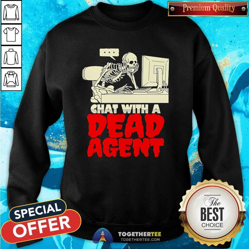 Original Skeleton Halloween Call Center Agent Meme Trick Or Treat T-Shirt - Image 4