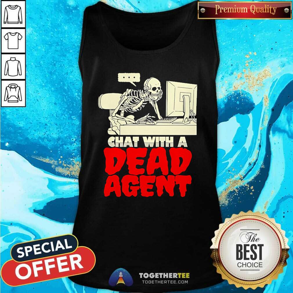 Original Skeleton Halloween Call Center Agent Meme Trick Or Treat T-Shirt - Image 3