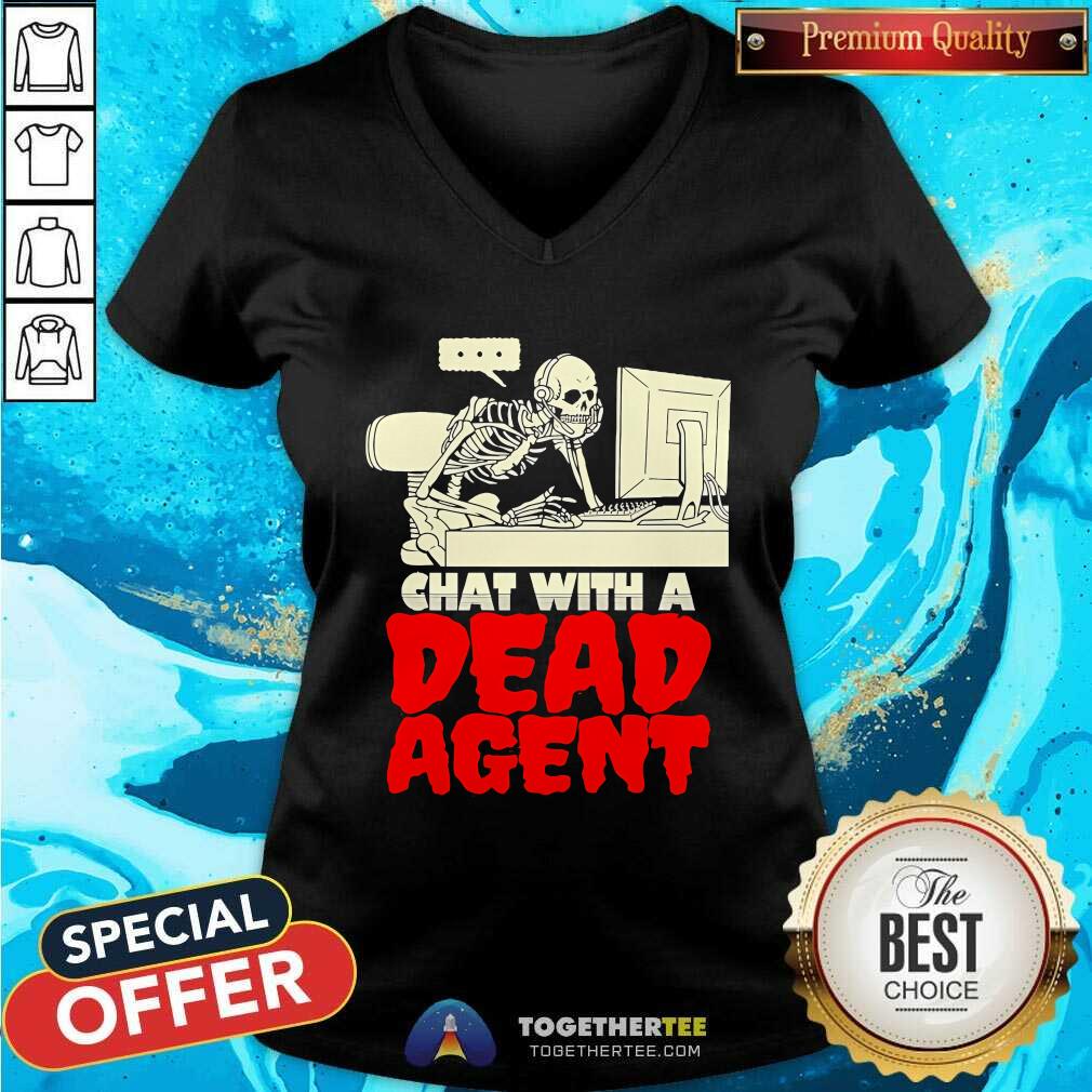 Original Skeleton Halloween Call Center Agent Meme Trick Or Treat T-Shirt - Image 2