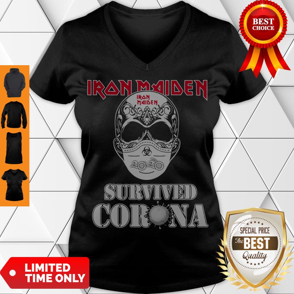 Premium Iron Maiden 2020 Survived Corona Shirt - Image 2