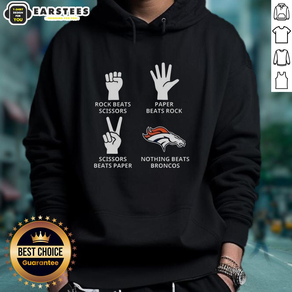 Top Nothing Beats Denver Broncos Football Logo T-Shirt - Image 2