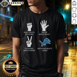 Top Nothing Beats Detroit Lions Football Logo T-Shirt