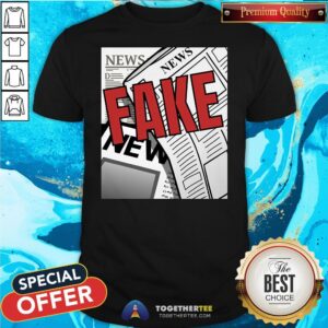Good Fake News Halloween Costume Front And Back Shirt