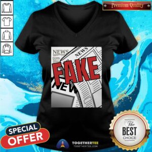 Alternative view of Good Fake News Halloween Costume Front And Back Shirt