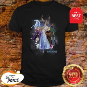 Nice Disney Frozen 2 Group Shot Walking Into Forest Shirt