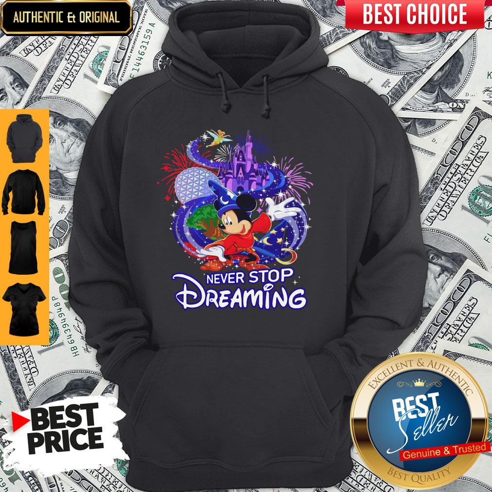 Mickey Mouse Disney Never Stop Dreaming Shirt - Image 5