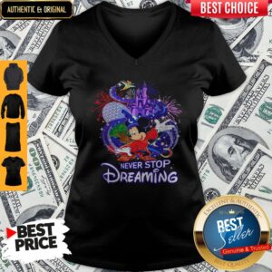 Alternative view of Mickey Mouse Disney Never Stop Dreaming Shirt