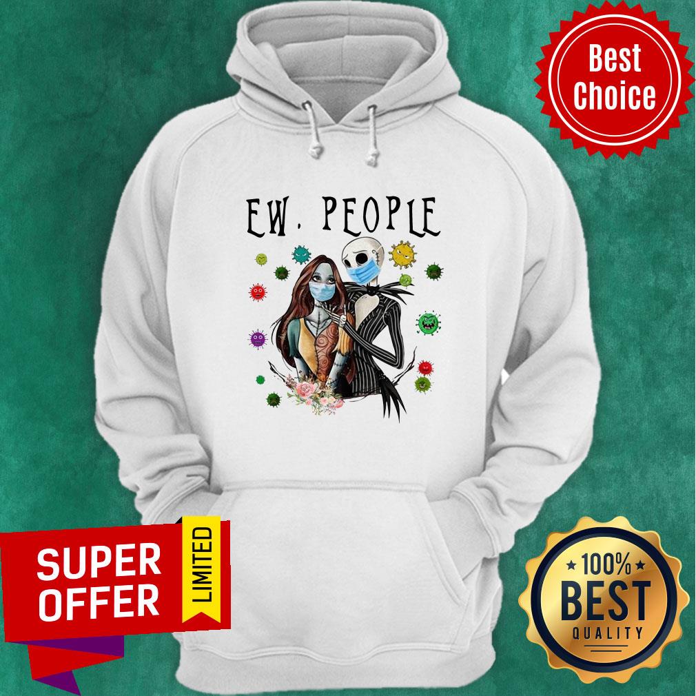 Nice Jack Skellington And Sally Mask Ew People Coronavirus Shirt - Image 5