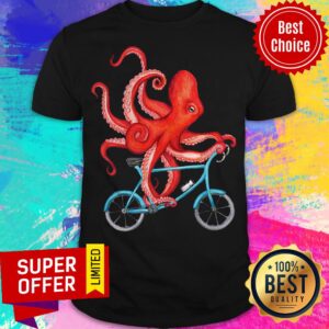 Official Octopus Riding Bicycle Shirt