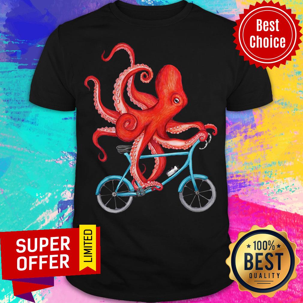 Official Octopus Riding Bicycle Shirt