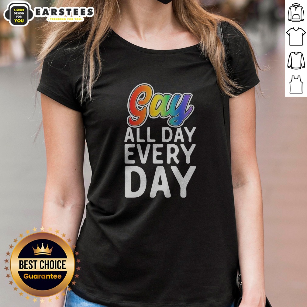 Original Gay All Day Every Day Shirt - Image 3
